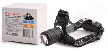 Фонарь налобный аккумуляторный Ultraflash LED5339