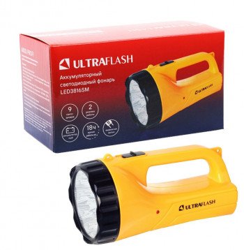 Фонарь прожекторный аккумуляторный Ultraflash LED3816SM