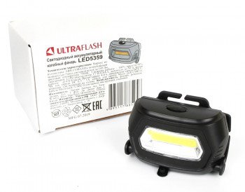 Фонарь налобный аккумуляторный Ultraflash LED5359