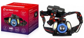 Фонарь налобный аккумуляторный лазеродиодный Ultraflash E1334