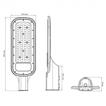 Уличный светильник Ultraflash THL-1010, 100 ВТ., 5000К.