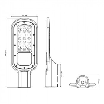 Уличный светильник Ultraflash THL-1005, 50 Вт., 5000К.