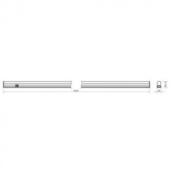 Встраиваемый Светодиодный свететильник,  Ultraflash LWL-2012-16CL, 16 Вт., 4000К.