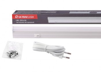 Светодиодный линейный светильник Ultraflash LWL-2016-03, 8 Вт., 6000К.