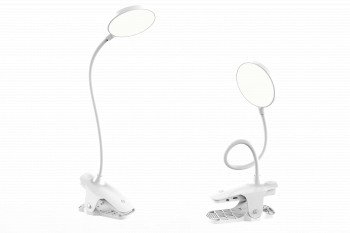(пустой) Ultraflash UF-747  C01 белый (Led, светильник настольный, 6Вт, 6000K, 3 ур.яркости)