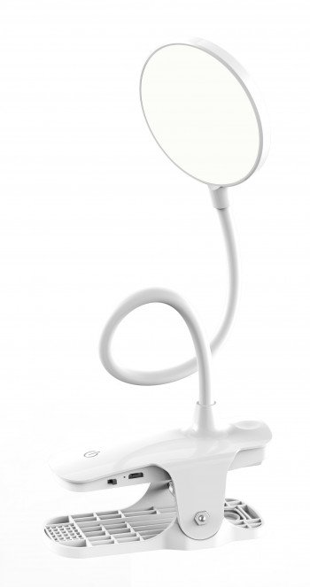 (пустой) Ultraflash UF-747  C01 белый (Led, светильник настольный, 6Вт, 6000K, 3 ур.яркости)